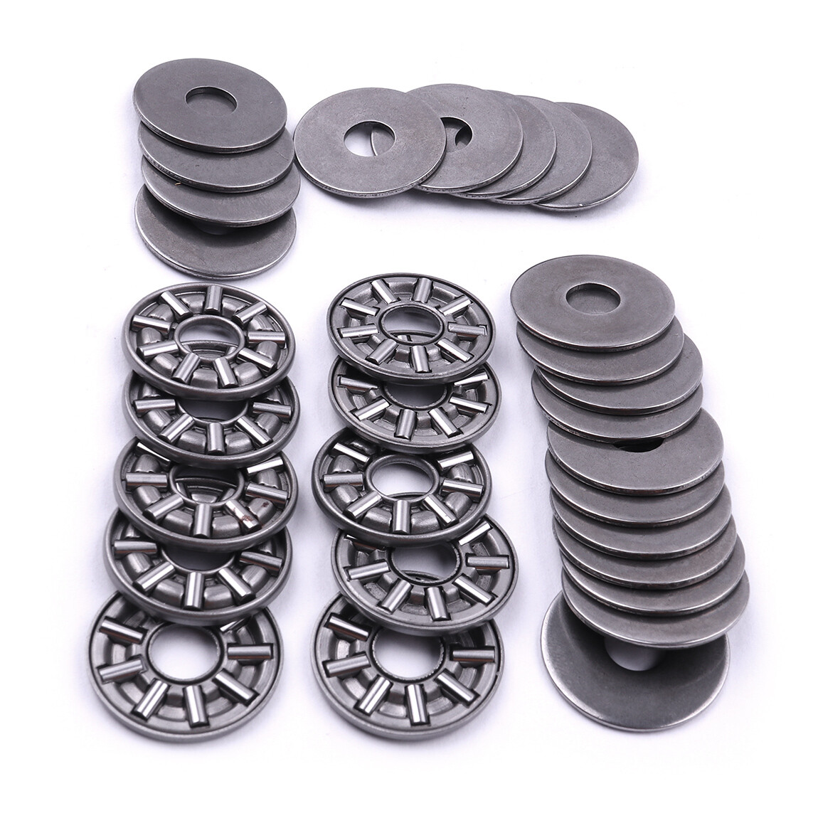 10x Thrust Needle Roller Bearing 10*24*2mm Thrust Bearings With 2 Washers