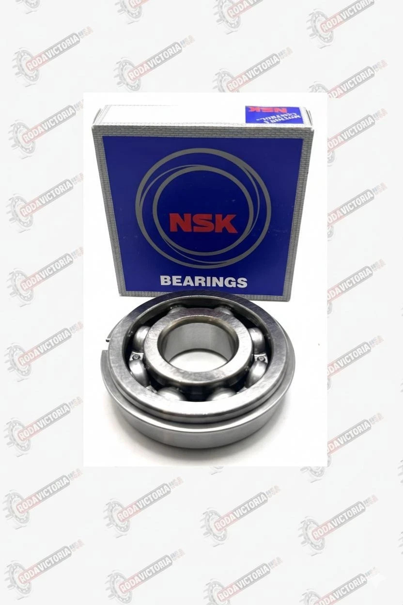 NSK JAPAN 6305 NR BALL BEARING, OPEN, NO SEALS + SNAP RING 25x62x17 mm