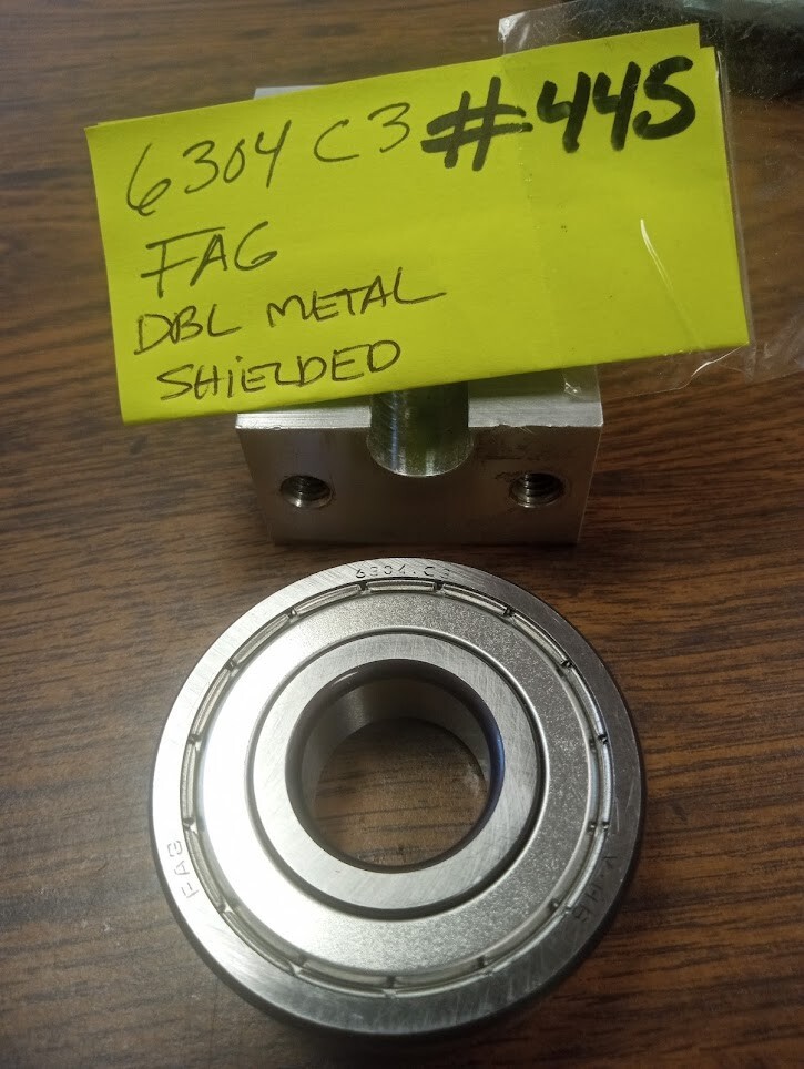 6304/C3 FAG BEARING- METAL DOUBLE SHIELDED