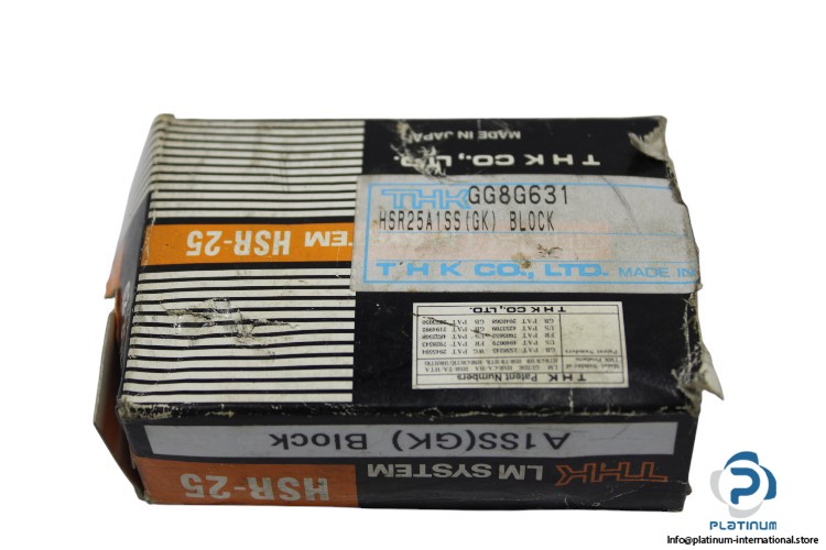 THK HSR25A1SS LINEAR BEARING BLOCK_1SS, with End Seal, Side Seal, and Inner Seal
