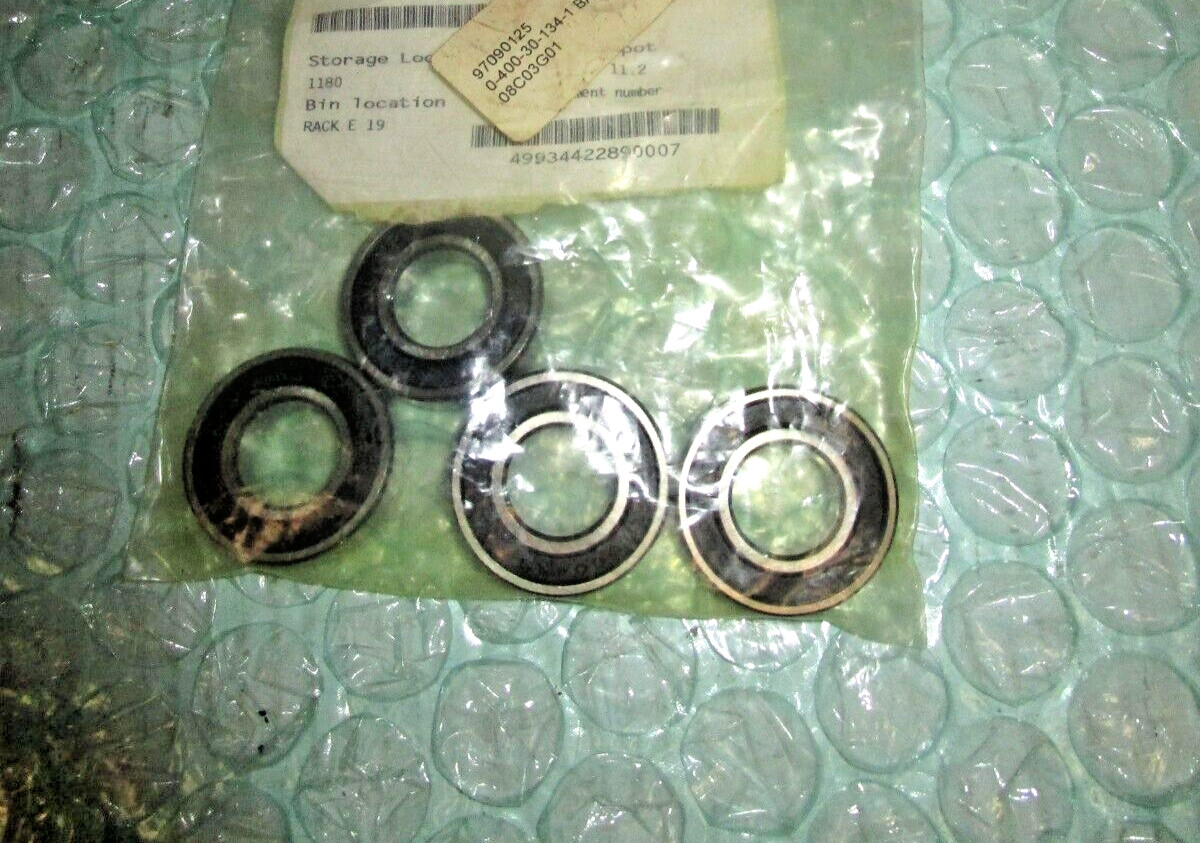 NEW LOT OF 4, 0-400-30-134-1, 6004 2RSH/LHT23 Ball Bearing