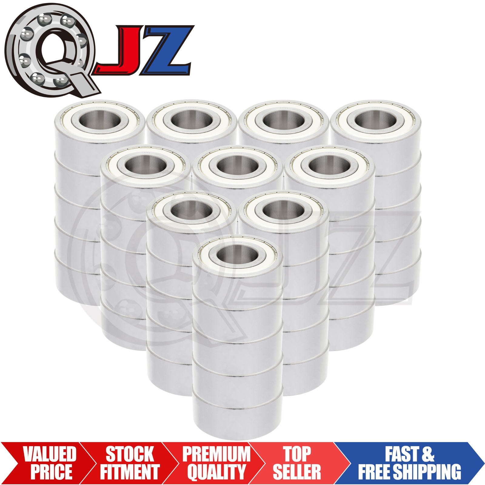 [Qty.50] 5308-ZZ Angular Contact Ball Bearing [40 mm ID x 90 mm OD x 36.5 mm W]