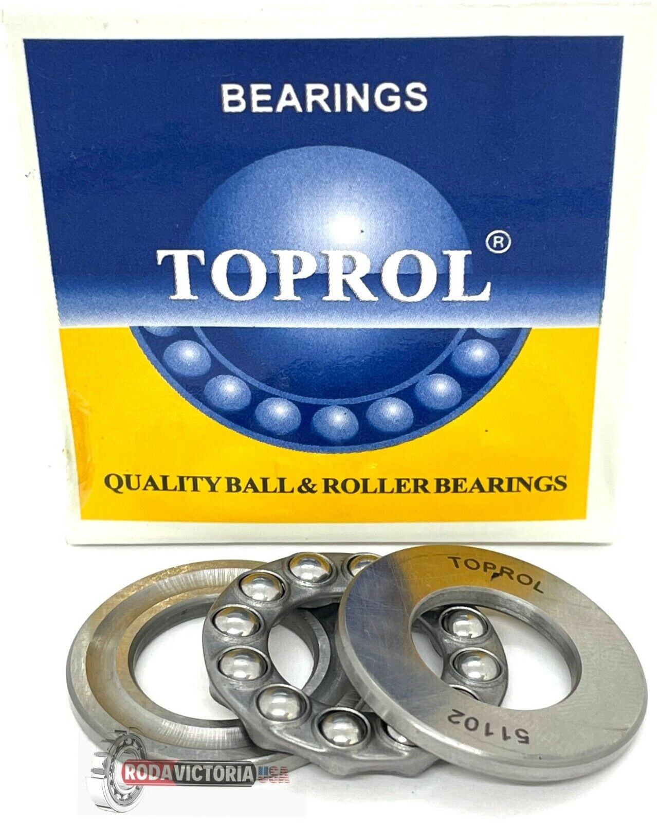 TOPROL 51102 AXIAL THRUST BALL BEARING 15mm X 28mm X 9mm 15X28X9 FRD163 TOPROL