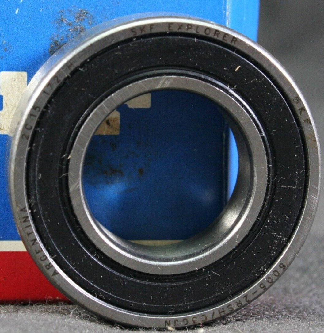 One (1) SKF 6005 2RSJEM Deep Groove Bearing 25MM ID 6005 2RSH/C3GJN