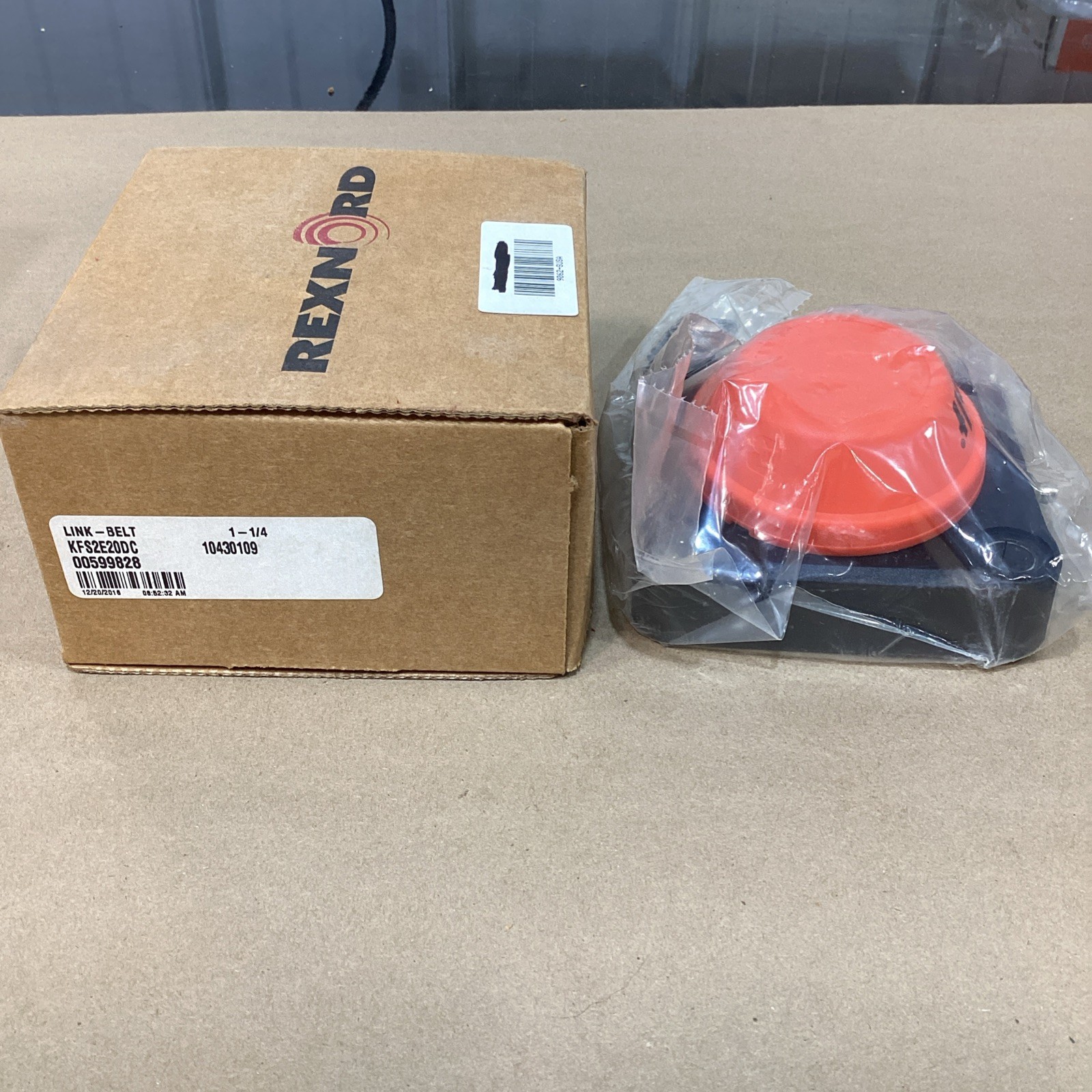 Rexnord Link-Belt KFS2E20DC, 1-1/4″, 4-Bolt, Flange Bearing, Polymer Housing