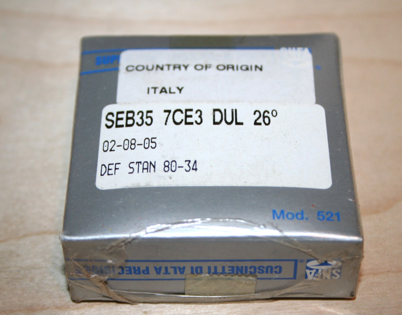 (Set of 2) GENUINE SNFA SEB35 7CE3 DUL Super Precision Bearings * NEW UNOPENED *
