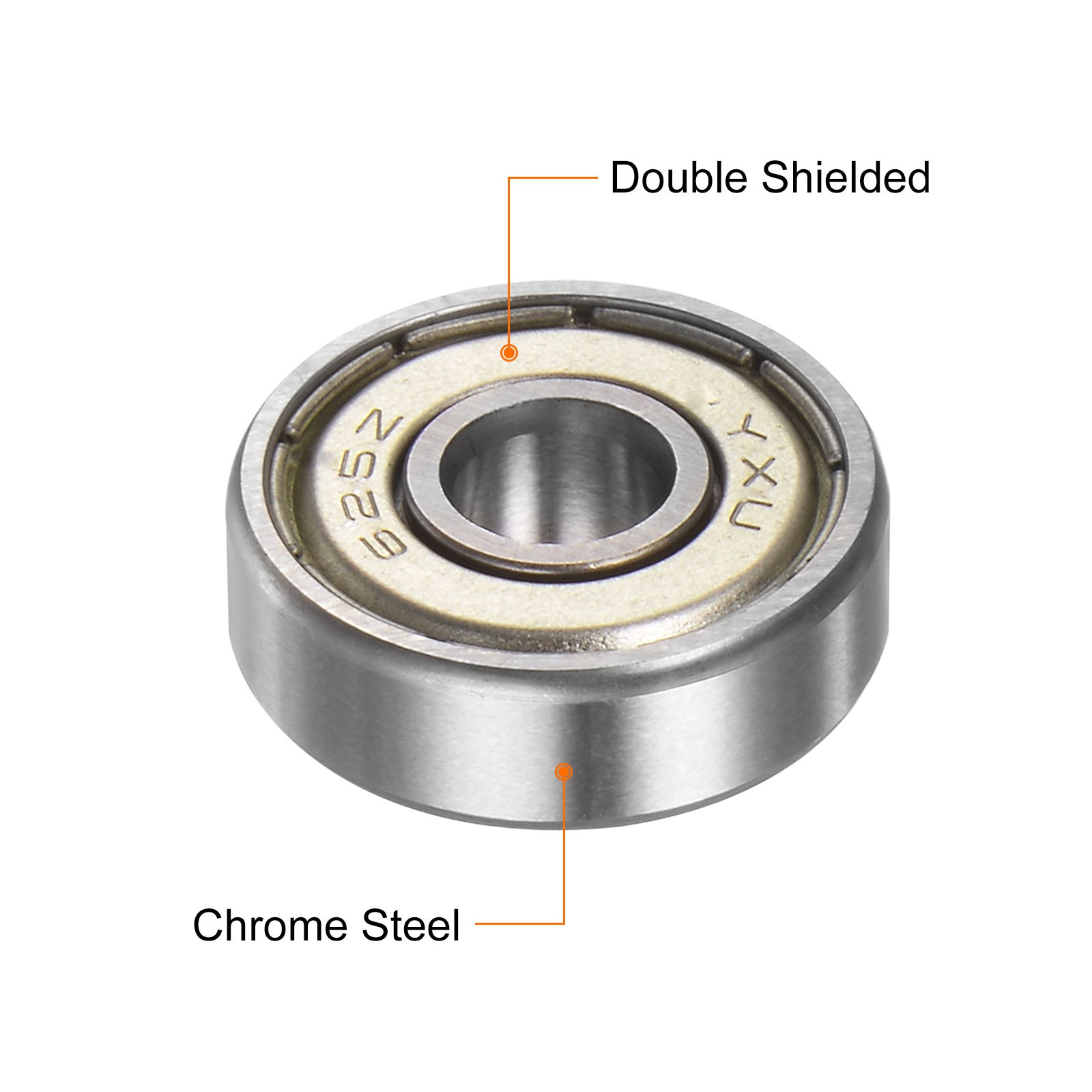 8pcs 625ZZ Deep Groove Ball Bearings Chrome Steel Z2 Bearing 5 x 16 x 5mm