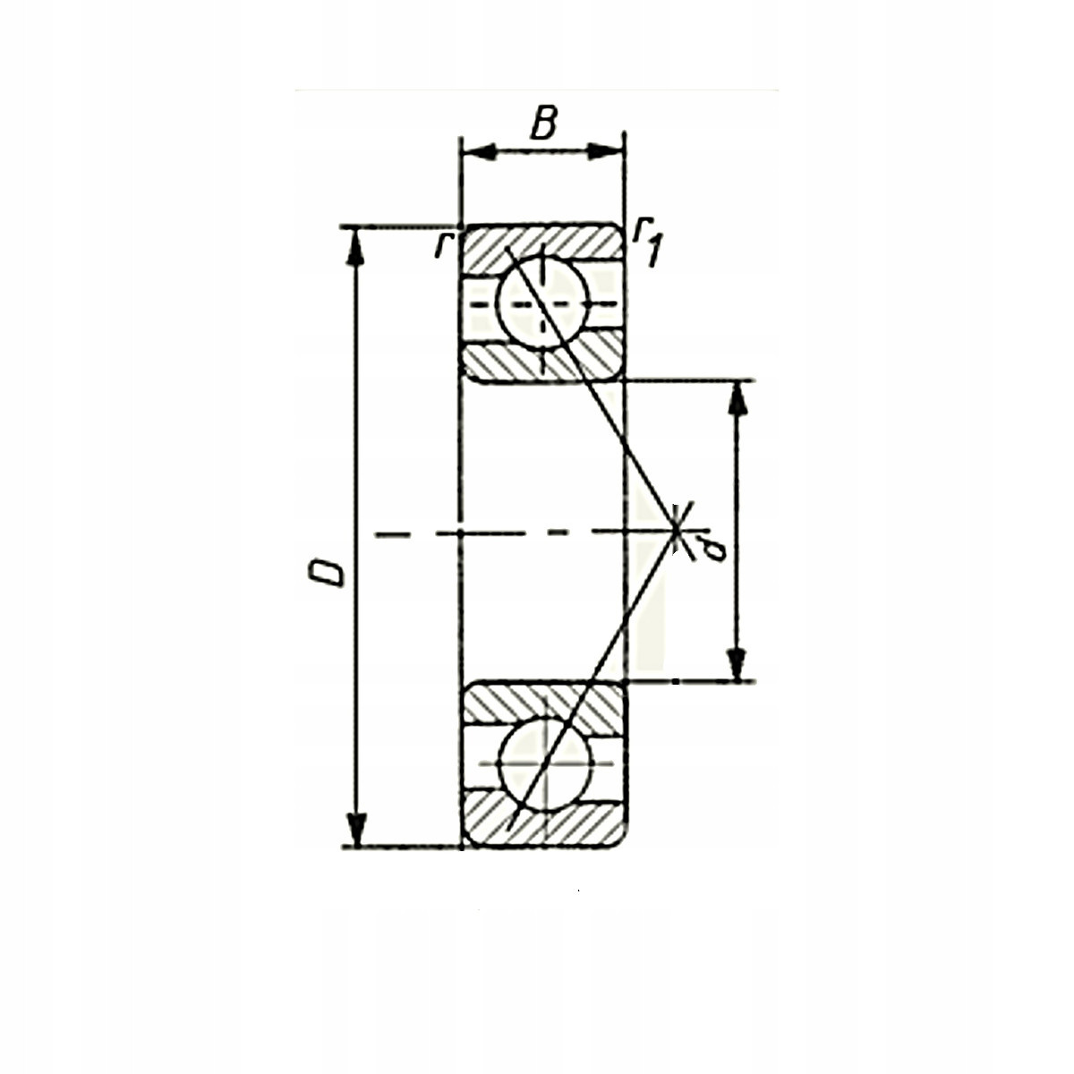 SKF 7305 BECBP Angular Contact Ball Bearing, 25x62x17 mm, 40° Contact Angle