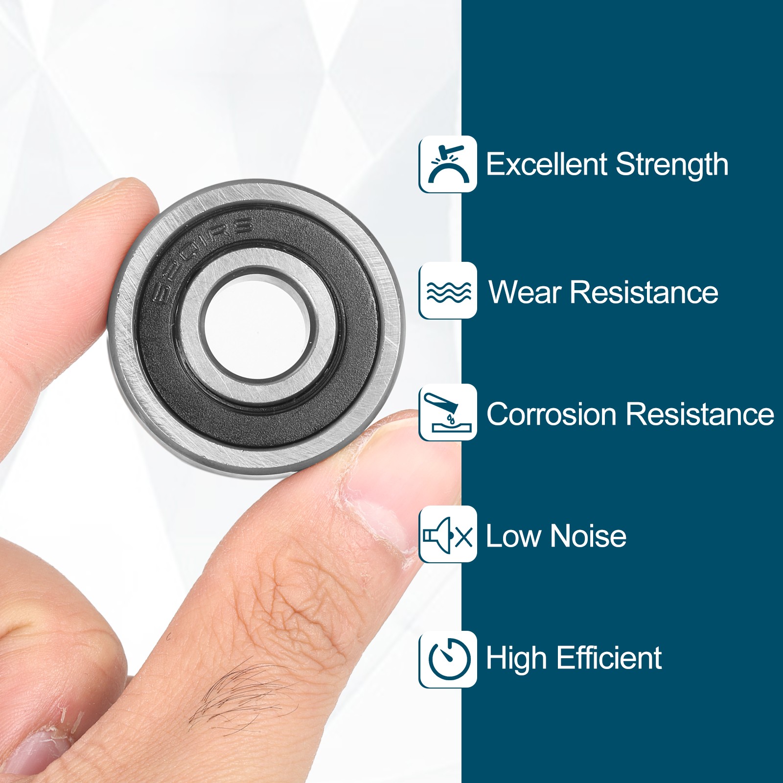 4pcs 123410-2RS Non-Standard Ball Bearings 12mm ID x 34mm OD x 10mm Thickness