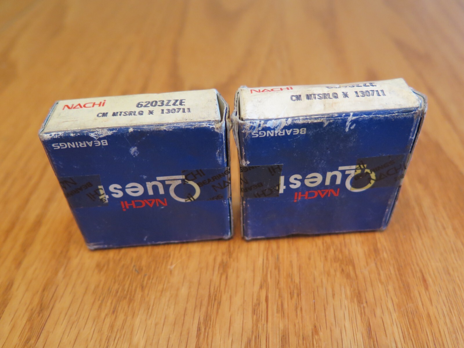 6203-ZZE CM MTSRLQ * 130711 NACHI Brand Metal Shield Ball Bearing QTY 2 ~ SEALED
