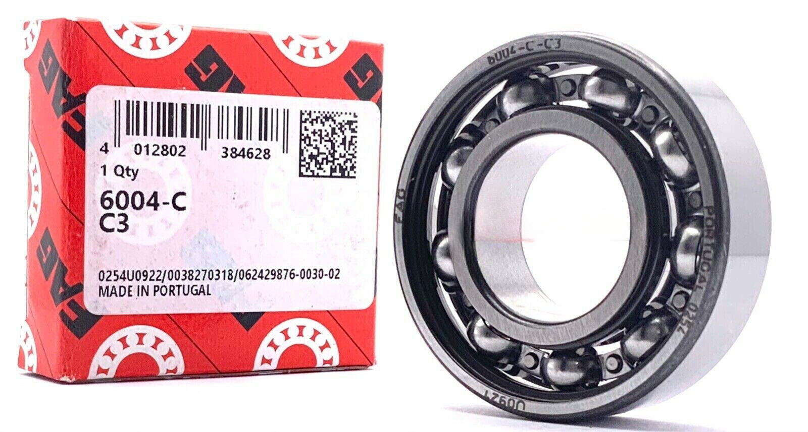NIB FAG 6004 C3 BEARING NO SEALED Open Type No seals C3 6004 C3 20x42x12