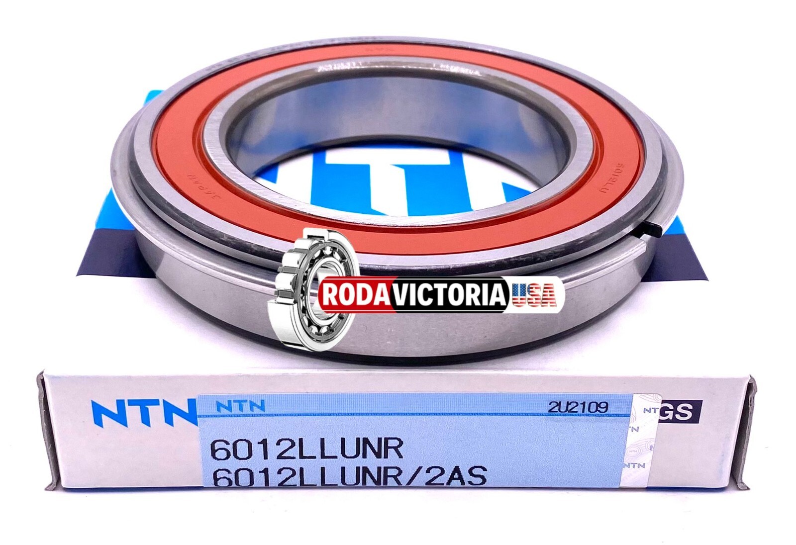 NTN Japan 6012 LLU NR Ball Bearing, Rubber Seal + Snap Ring 60x95x18 mm
