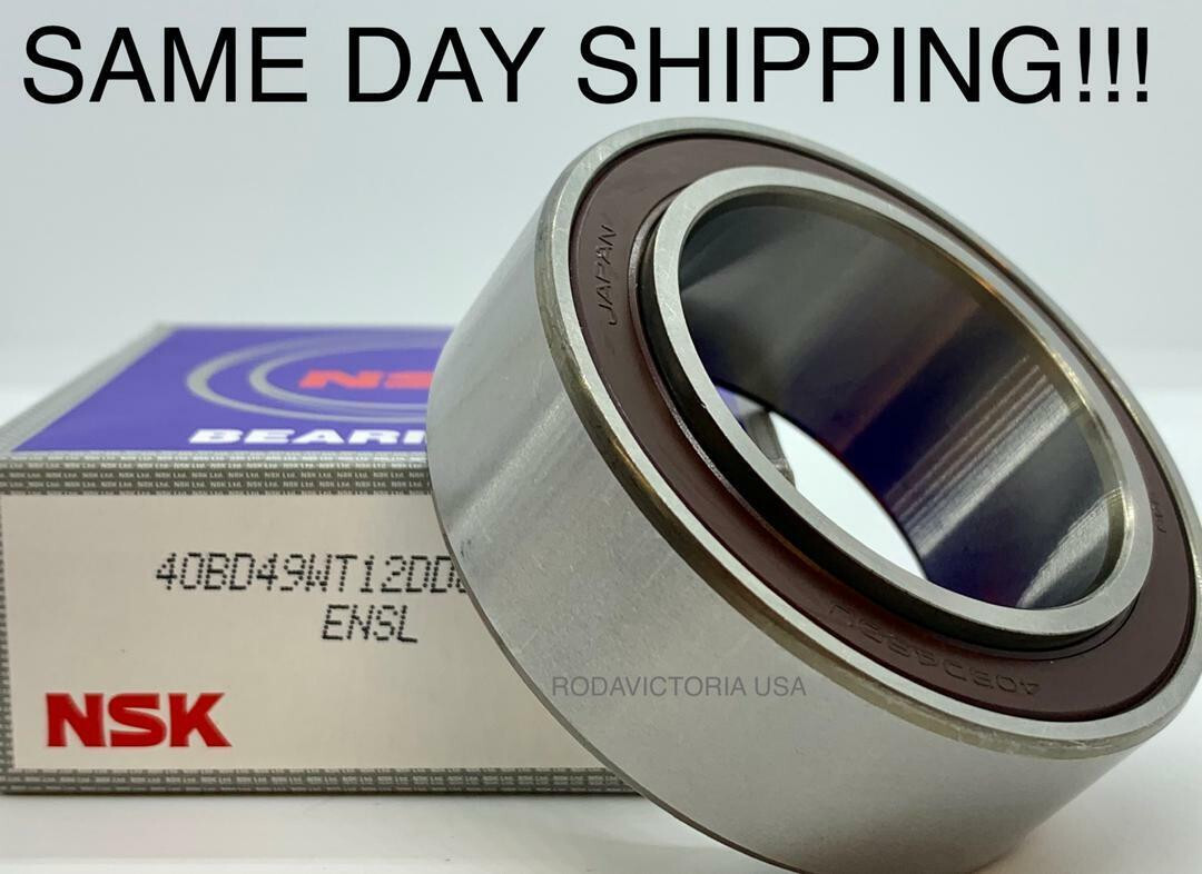 NSK 40BD49 WT12 DDUCG27 AC Compressor Clutch Bearing 40BGS12 40x62x20.625/24 mm