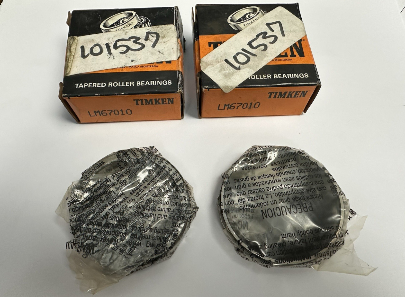 TIMKEN LM67010 TAPERED ROLLER BEARINGS LOT OF 2