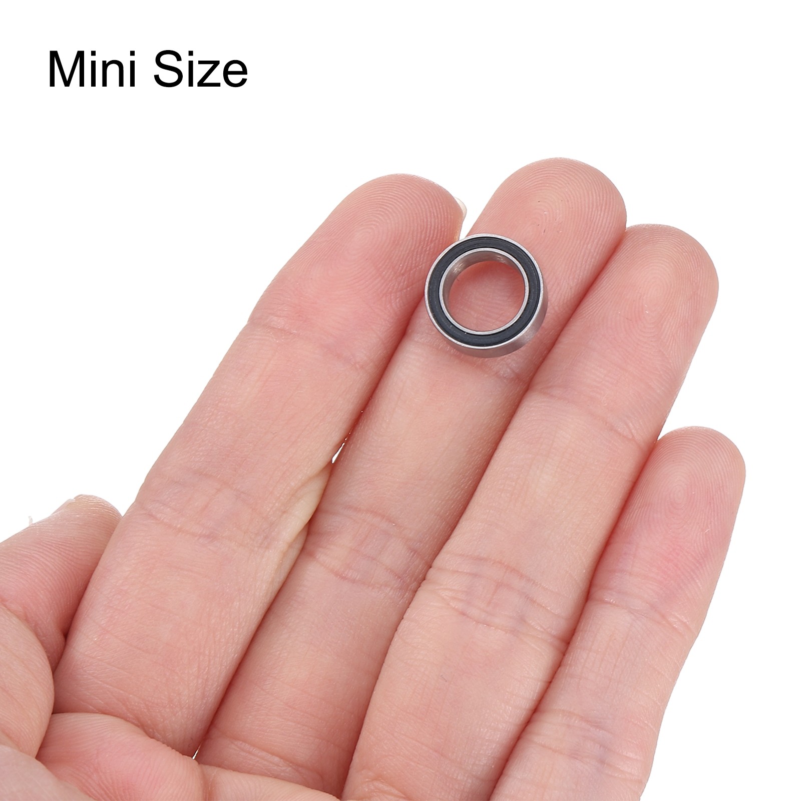 SMR128-2RS Miniature Hybrid Ceramic Bearing 8x12x3.5mm Double Sealed,Black