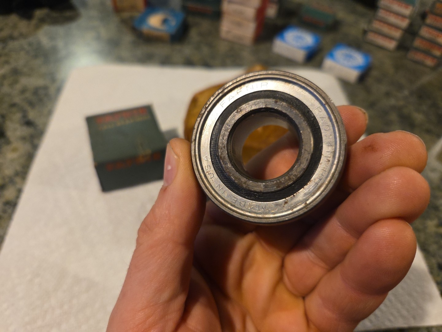 Two Fafnir RA014NPPB Ball Bearing 7/8″ Inner Diameter New Old Stock
