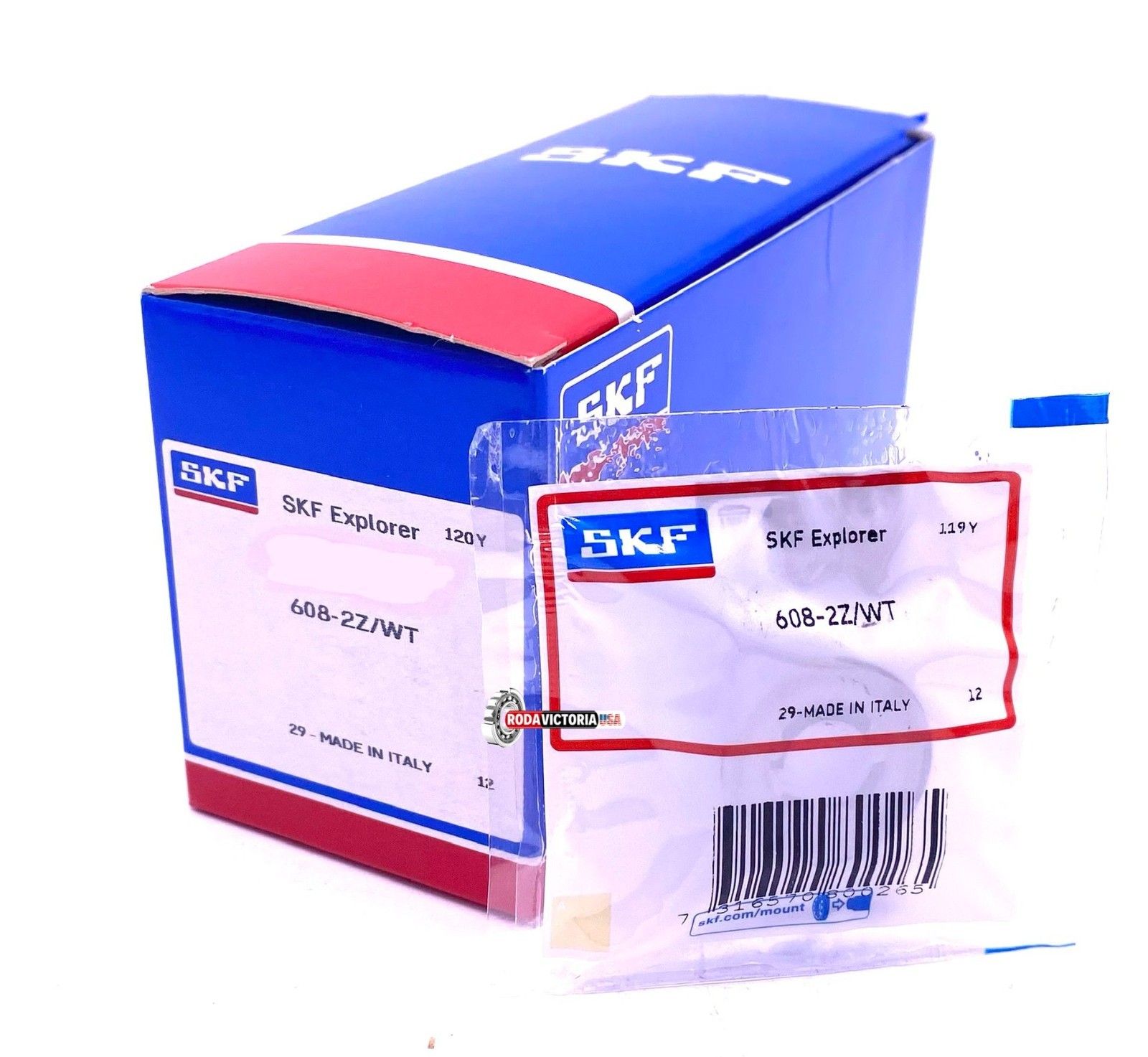 SKF 608 ZZ WT Ball Bearing Metal Shielded High Temperature 8x22x7 mm