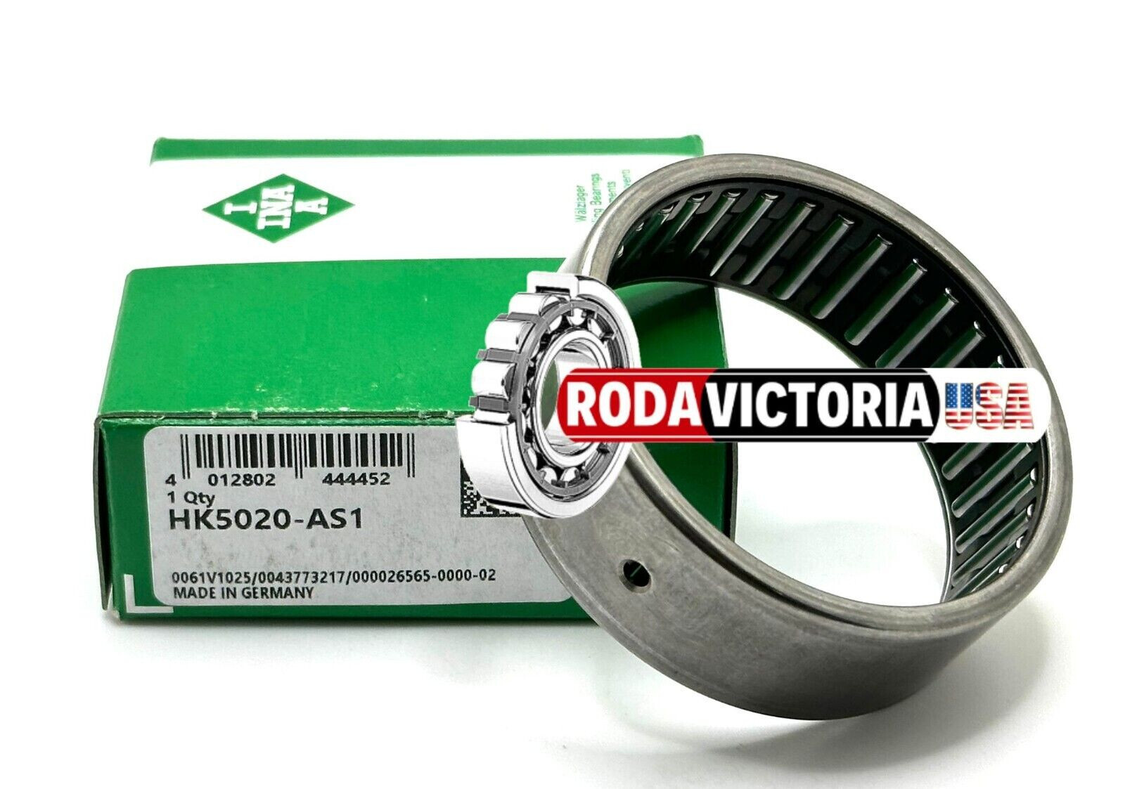 INA GERMANY HK5020 AS1 DRAWN CUP NEEDLE ROLLER BEARING LUBRICATION HOLE 50x58x20