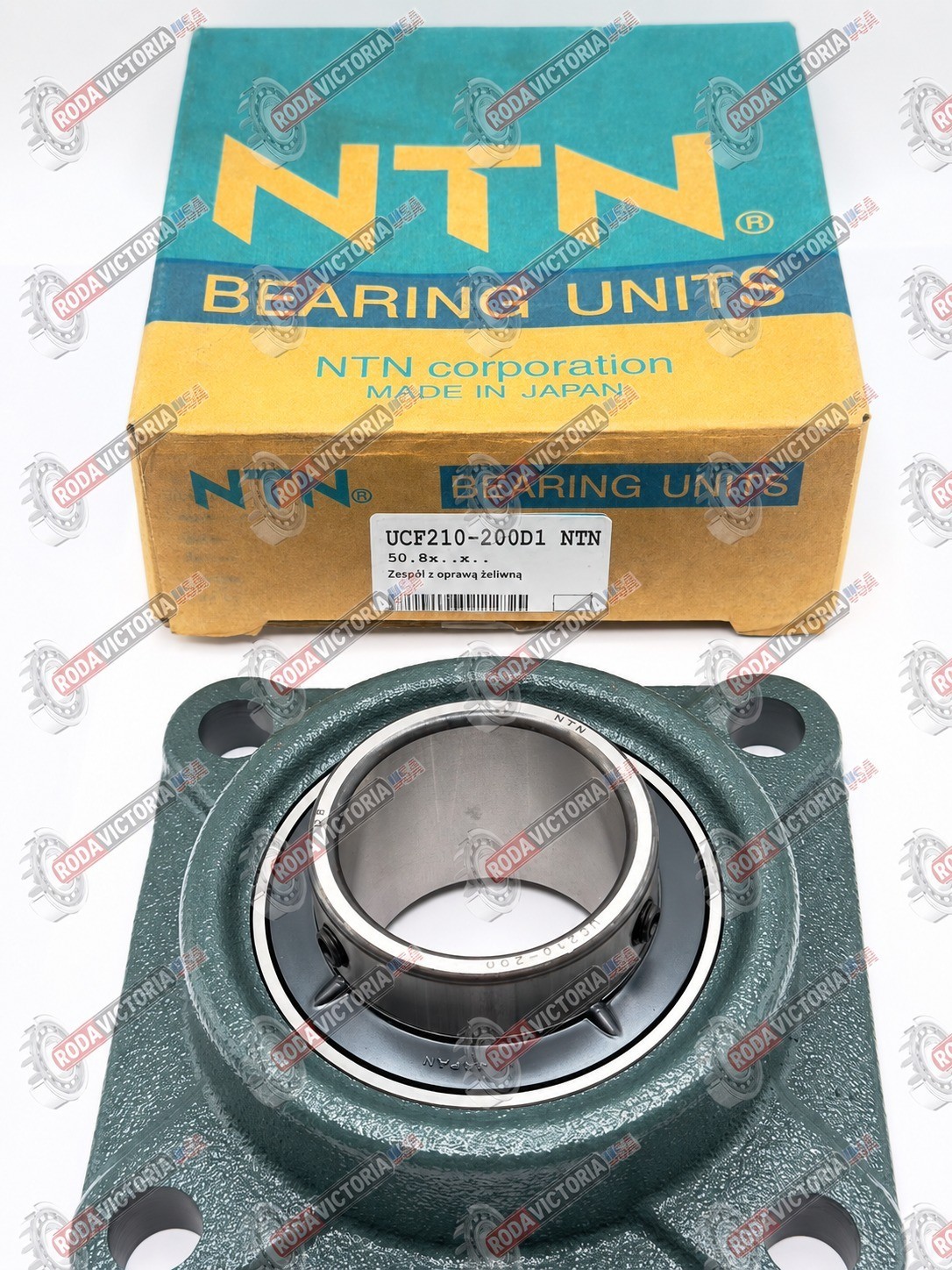 NTN UCF210-200 D1 Flange Bearing UCF210-32 / YAR210-200-2F+ FYJ510 Unit 2″ Bore