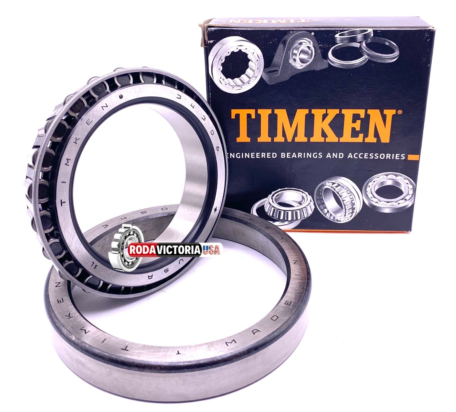 TIMKEN 34306 / 34500 Tapered Roller Bearing 77.79x127x26.99 mm