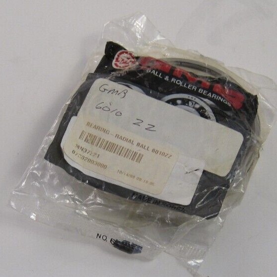 GMB 6010ZZ Radial Ball Bearing (50x80x16) – Prepaid Shipping (6010-ZZ)