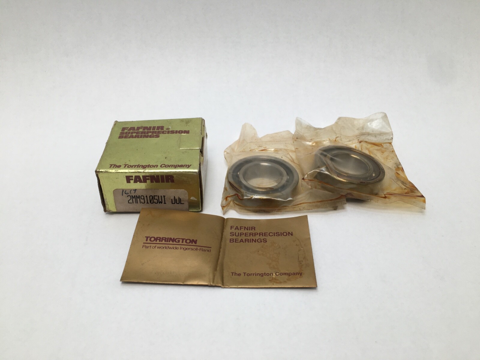 Fafnir 2MM9105WI-DUL Bearing 25x47x12 mm 7005-C 2MM 9105 WI DUL USA Timken 2 Pcs