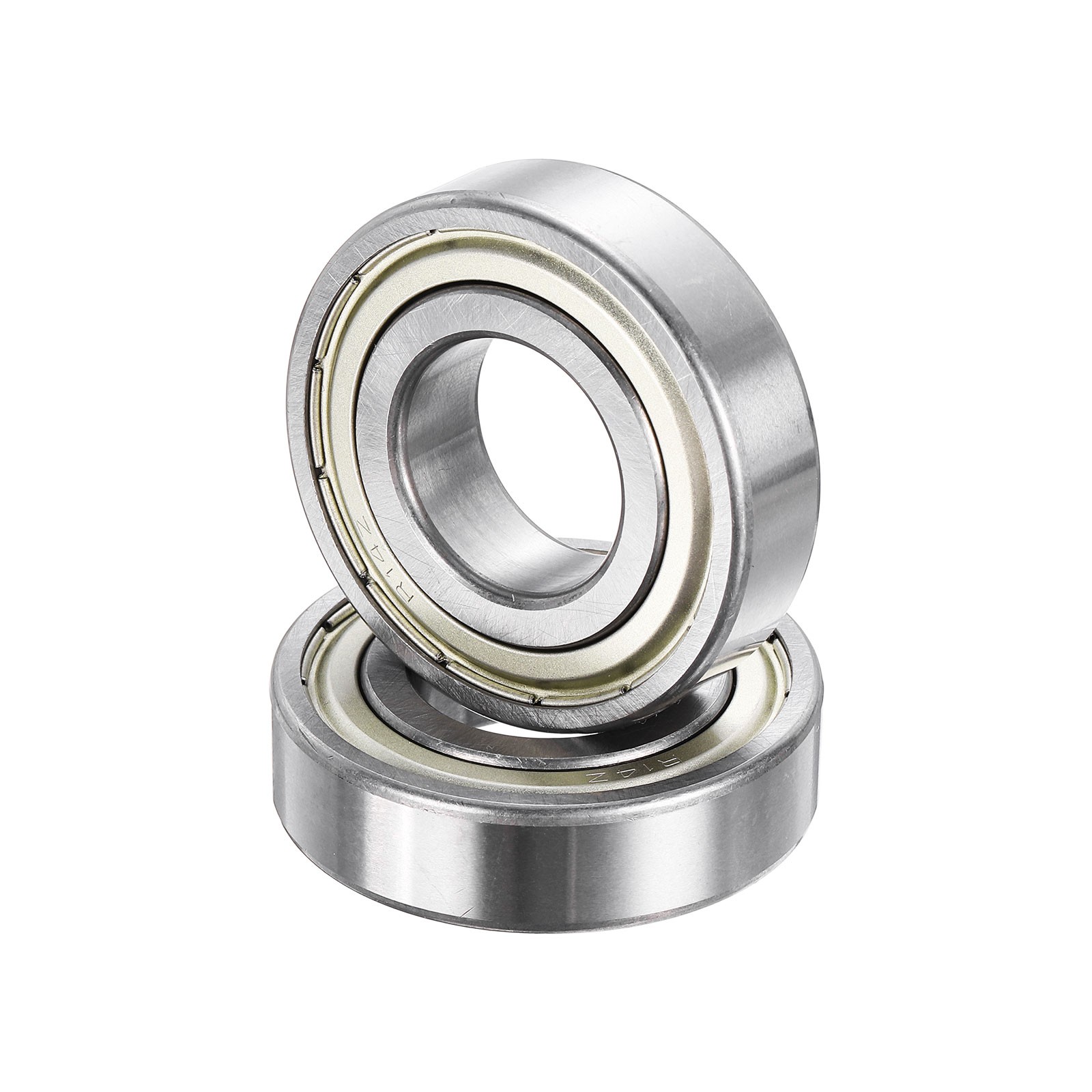2Pcs R14ZZ 7/8″ ID x 1-7/8″ OD x 1/2″ Height Z3 Ball Bearings Silver Tone