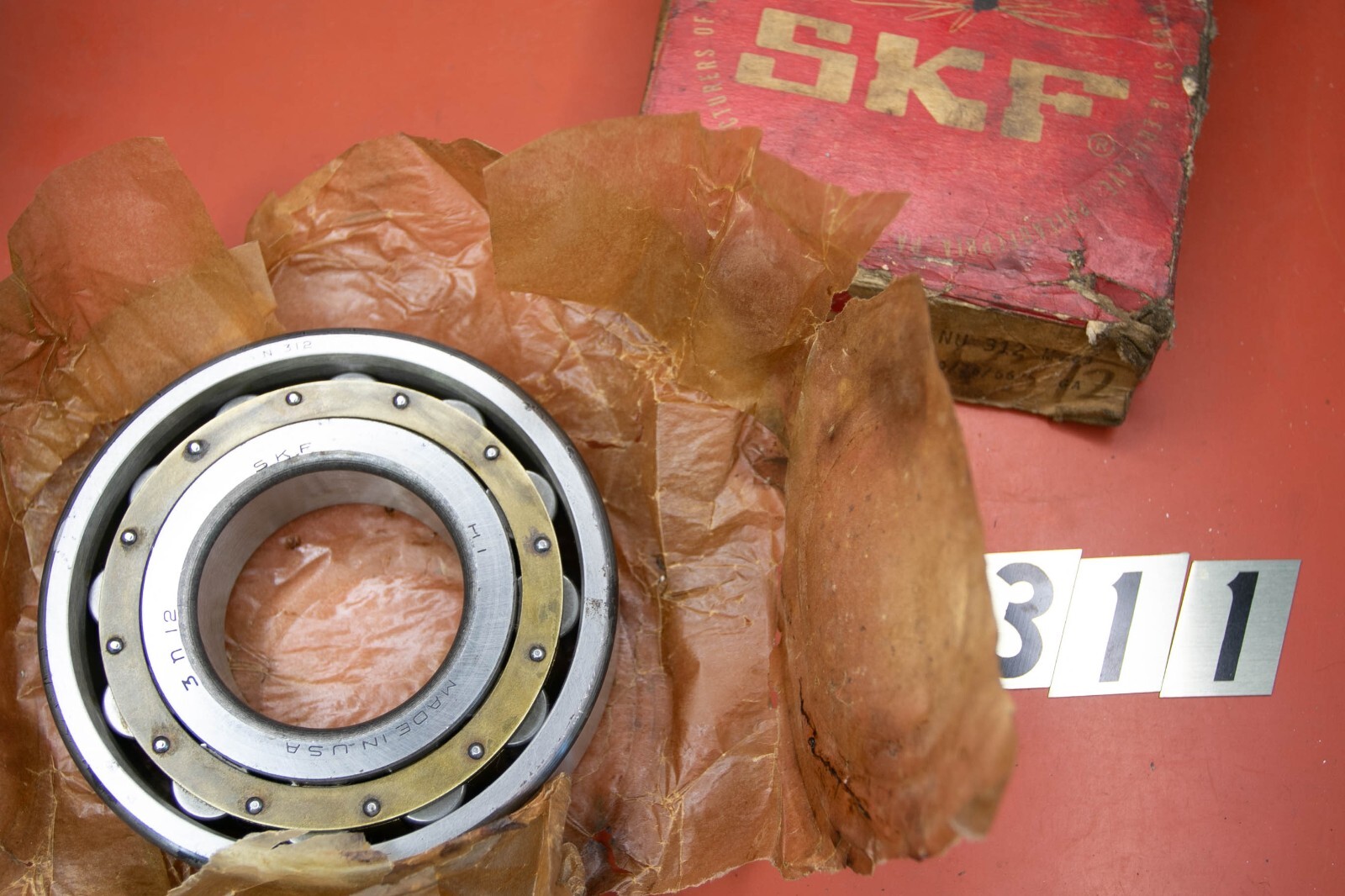 SKF NU312 Cylindrical Roller Bearing 60x130x31 mm NU 312 NH-312-M USA SKF NU312