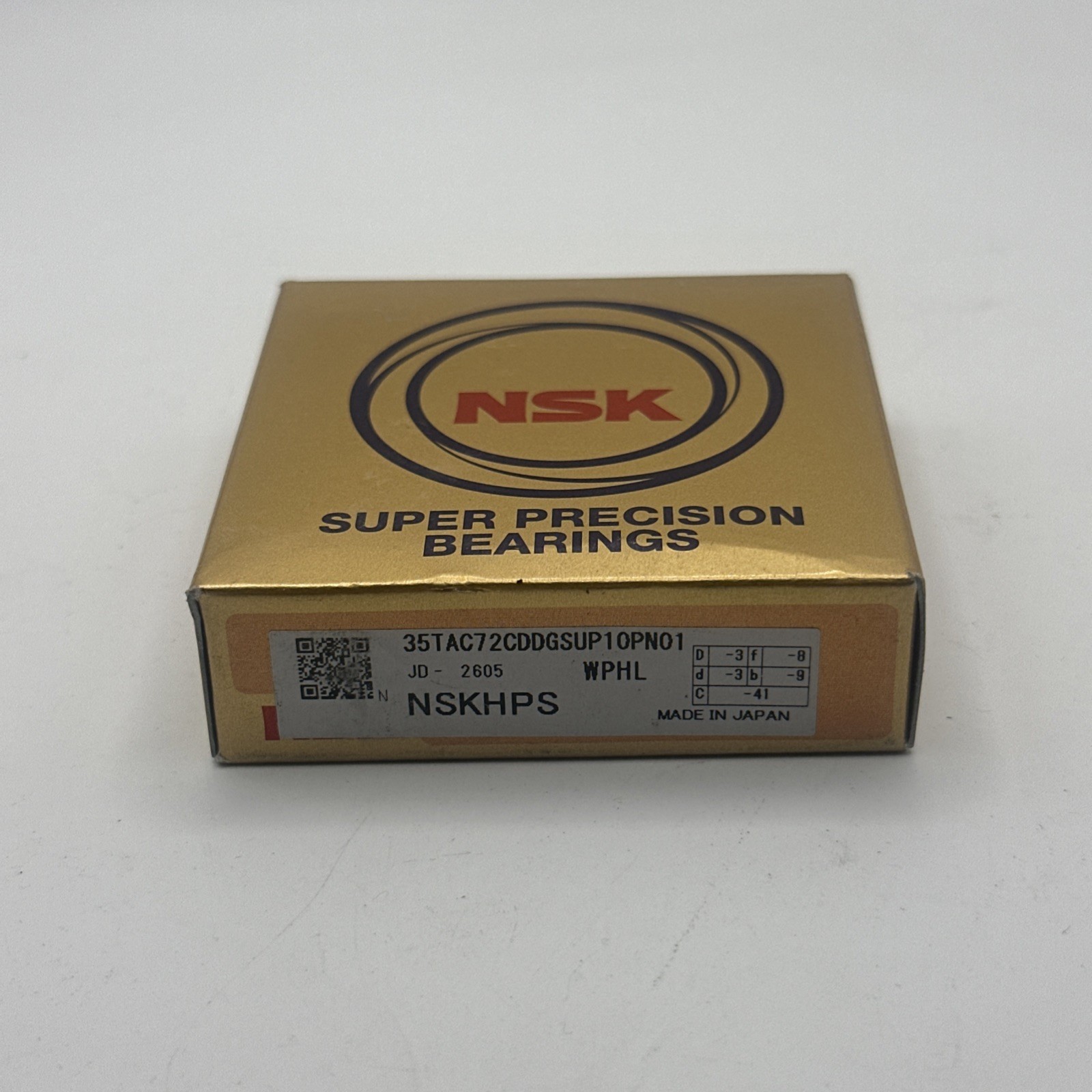 NSK Precision Angular Contact Bearing 35TAC72CDDGSUP10PN01