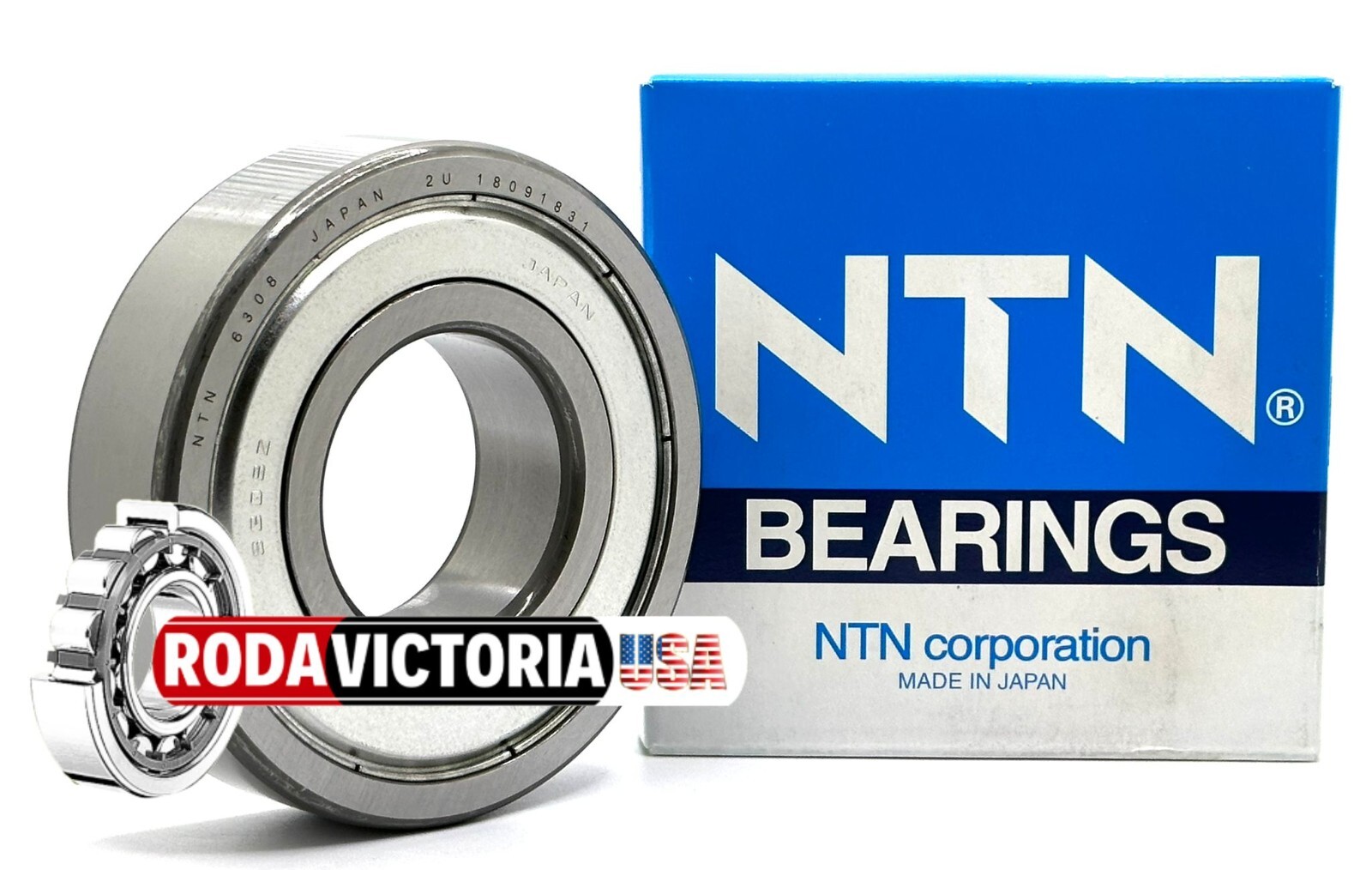 NTN 6308 ZZ C4 DEEP GROOVE BALL BEARING, METAL SHIELDED 40x90x23mm
