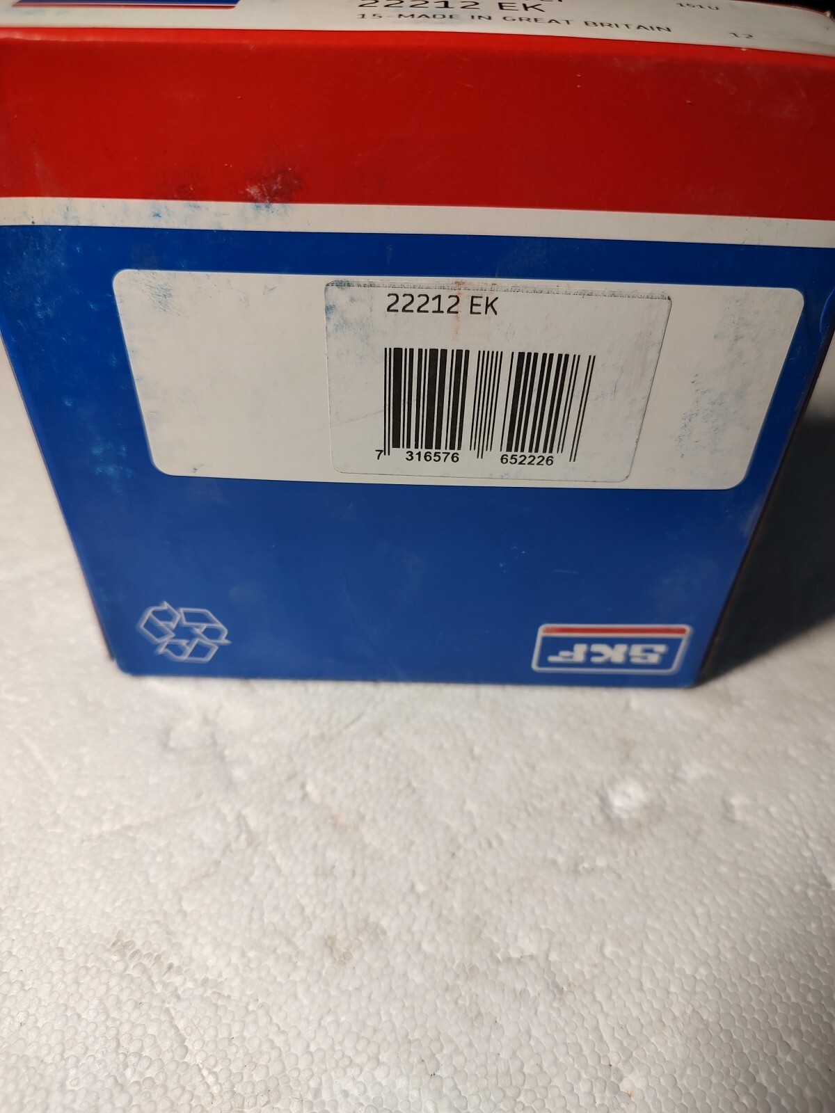 22212 EK SPHERICAL ROLLER BEARING 60x110x28mm Made In UK SKF NEW