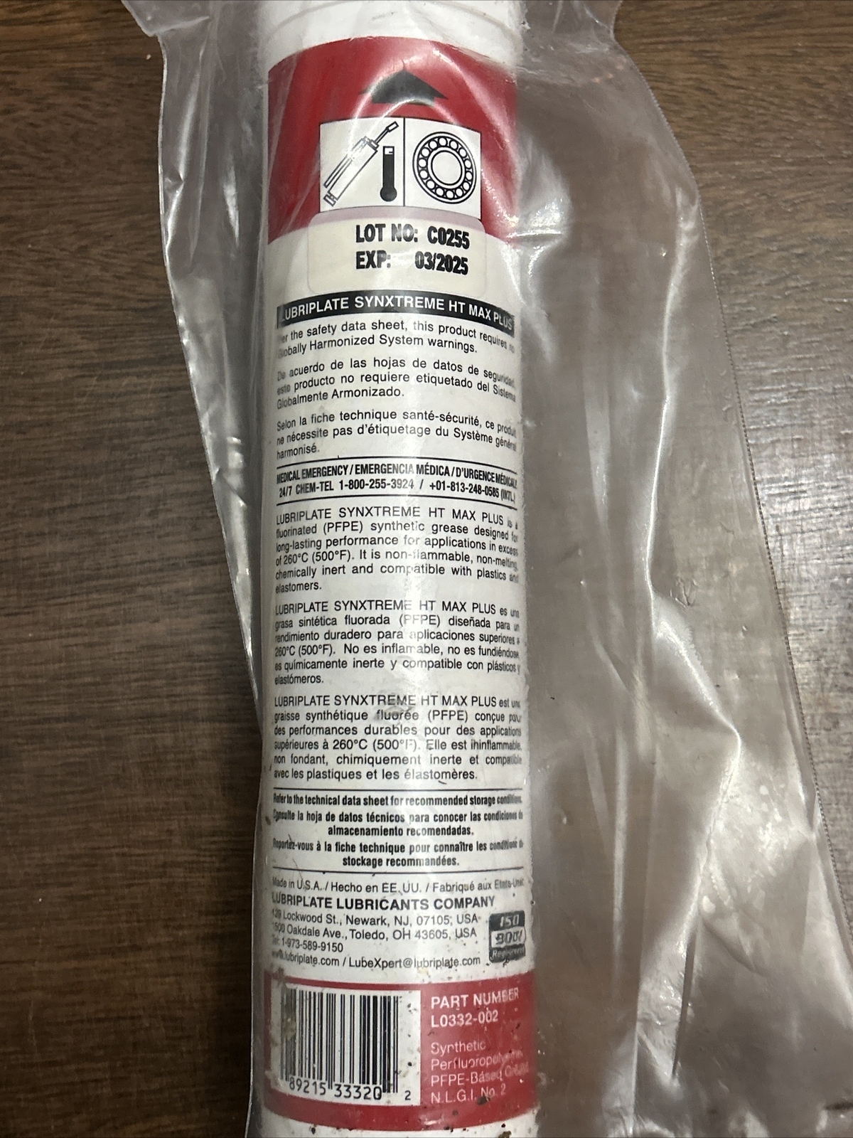 L0332-002 – SYNXTREME HT MAX PLUS LUBRIPLATE FACTORY NEW!