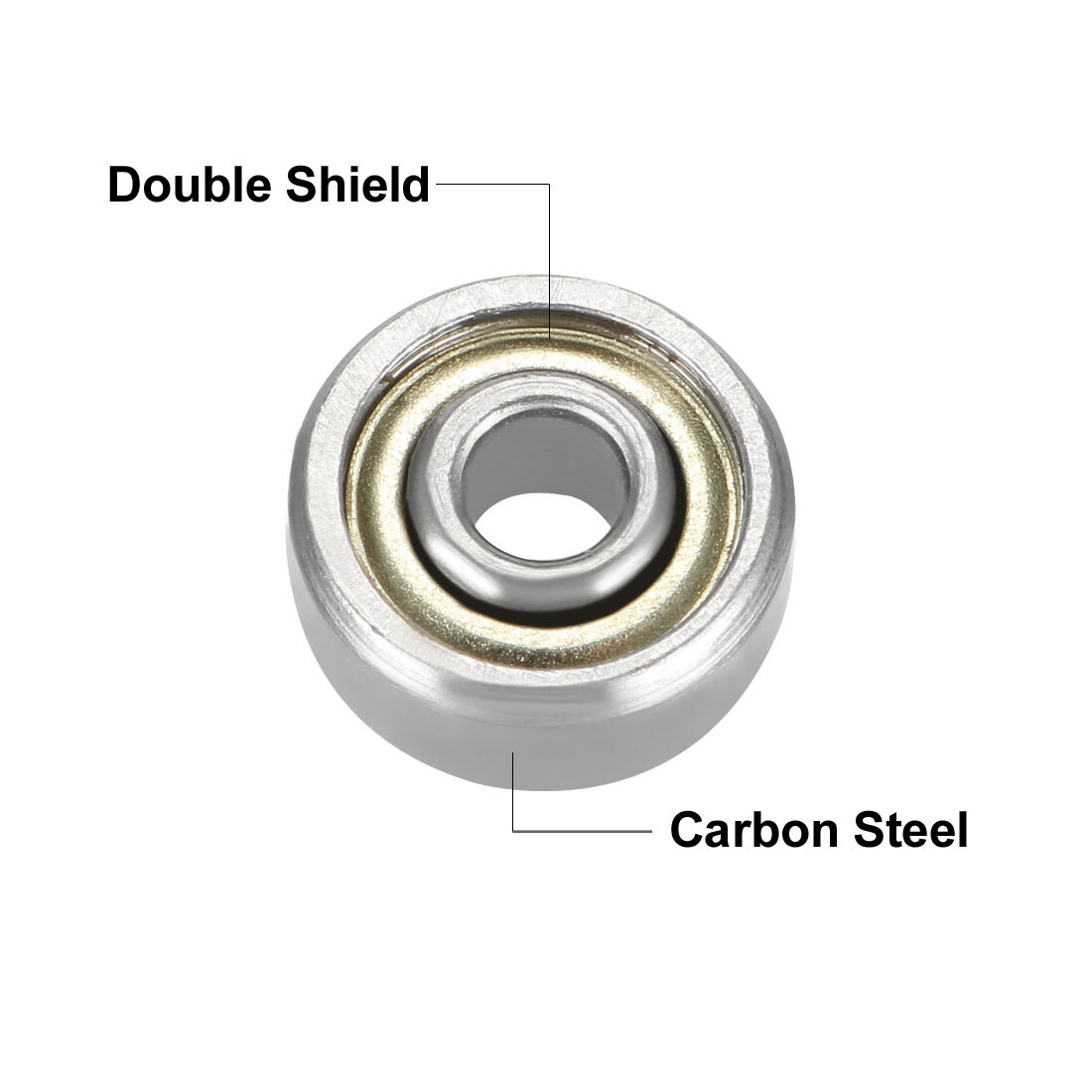 20pcs Deep Groove Ball Bearing 623ZZ Double Shield 3 x 10 x 4mm Carbon Steel