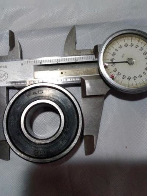 Lot of (6) F.A.G. Roller Bearings No 6203 RS Made in Germany Excellent Condition