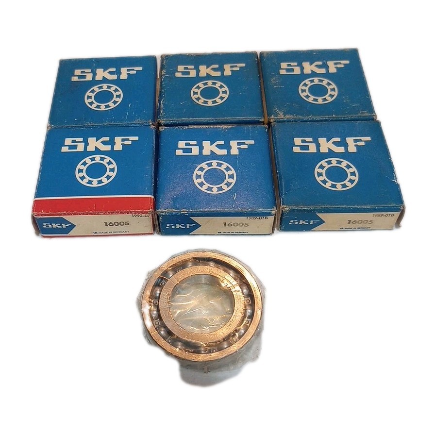 Lot of (7) BRAND NEW/ SKF 16005 / 25MM BORE / DEEP GROOVE BALL BEARING / GERMANY