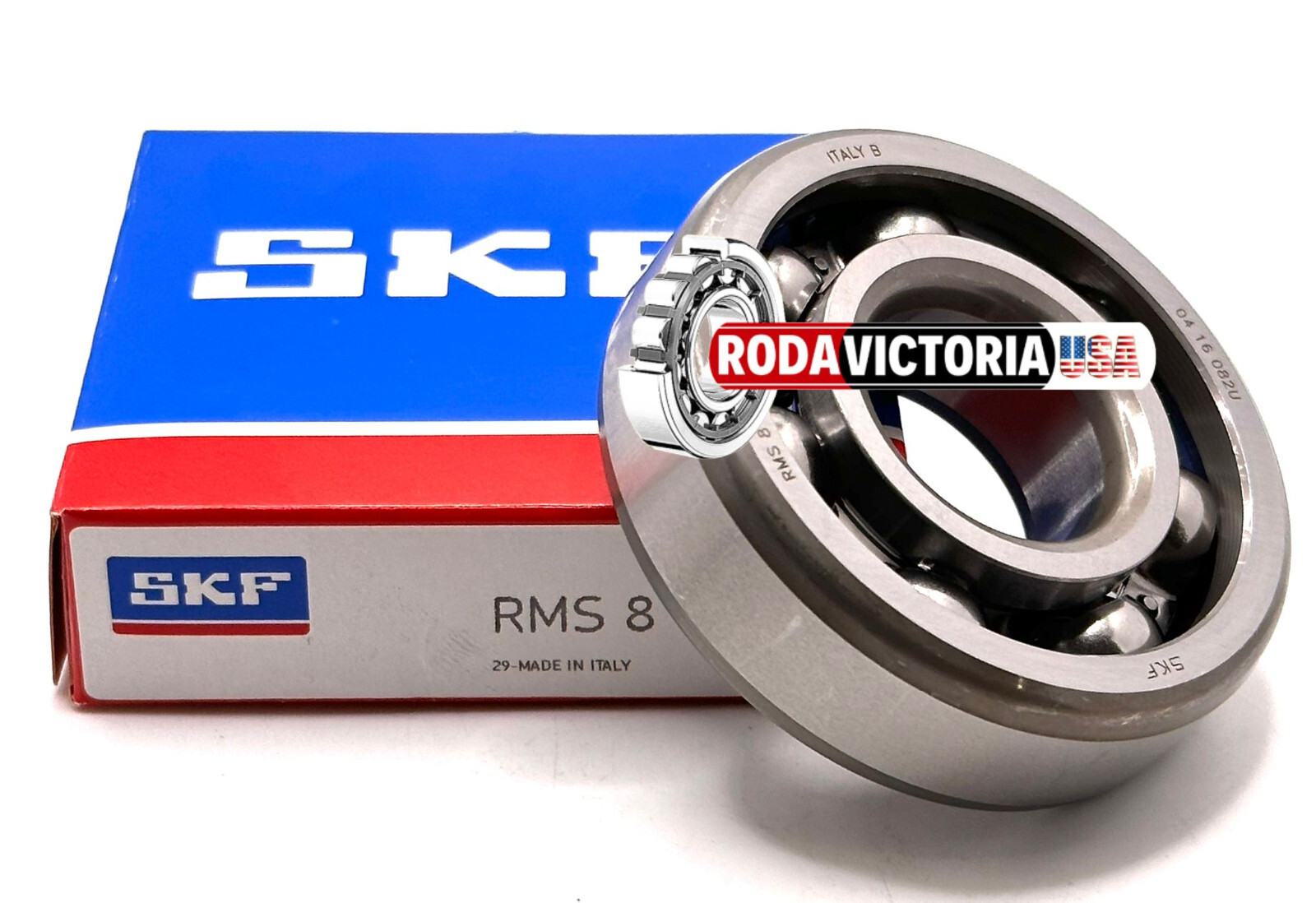 SKF RMS8 Ball Bearing, OPEN, NO SEALS 1″x 2 1/2″x 3/4″inch