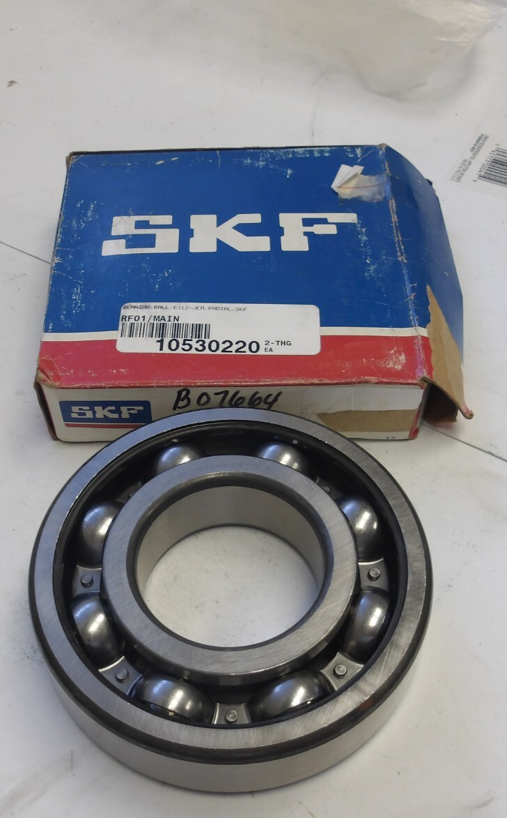 SKF 6312-JEM, SINGLE ROW DEEP GROOVE BALL BEARING BRAND NEW