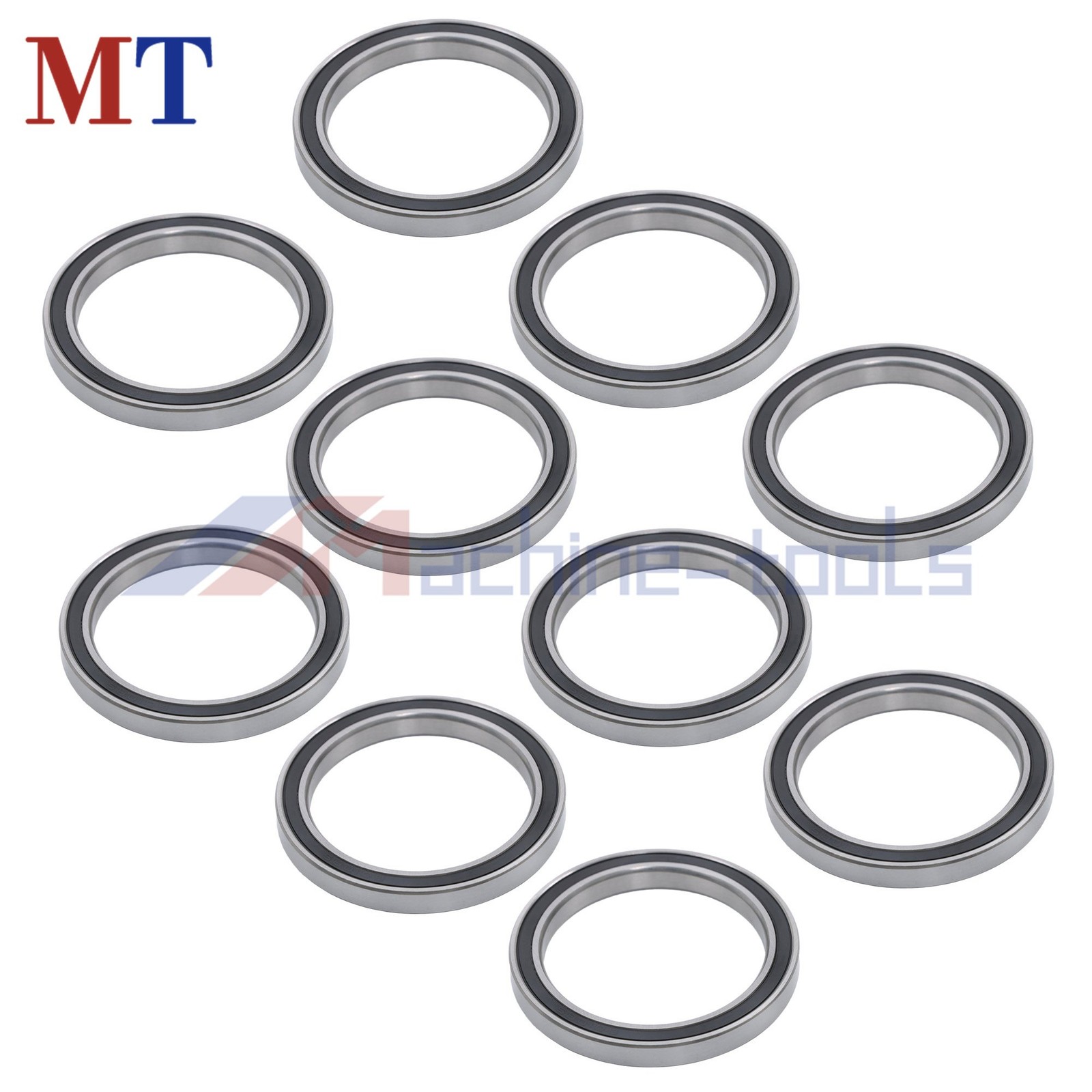 Pre-Lubricated 6810-2RS Bearings 10pcs 50x65x7mm Double Rubber Seals