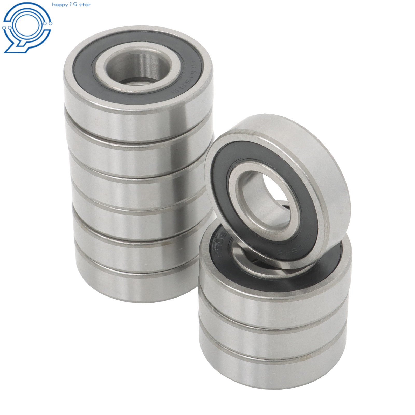 25x62x17mm Ball Bearing 6305 2RS C3 10 Pieces Premium Rubber Sealed Bearings