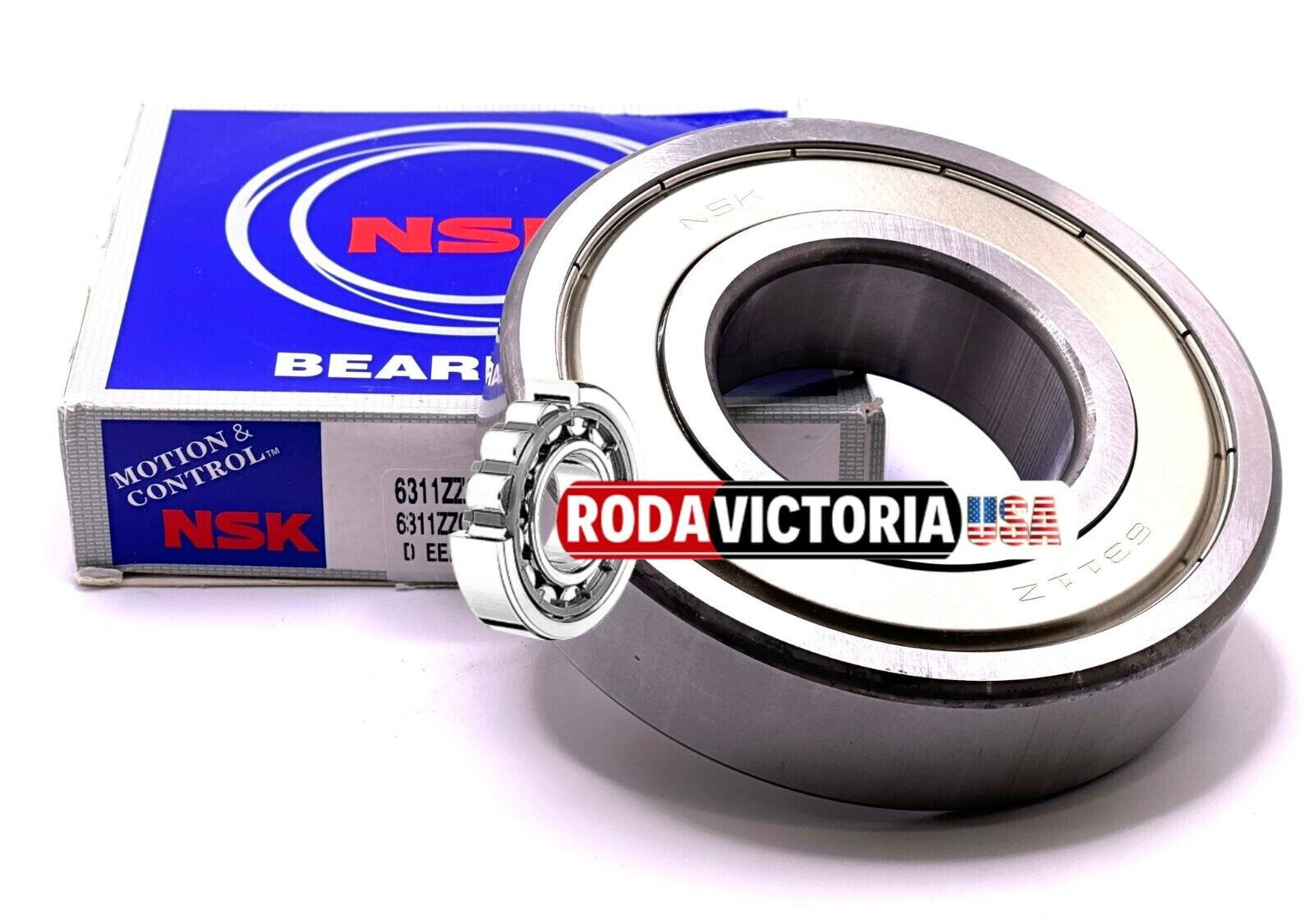 NSK 6311 ZZ C3 DEEP GROOVE BALL BEARING, METAL SHIELDED 55x120x29mm