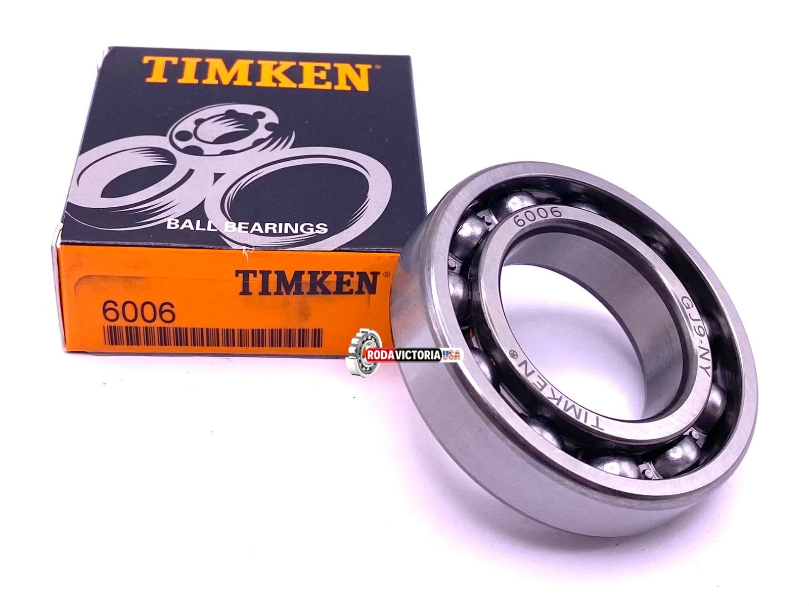 TIMKEN 6006 Deep Groove Ball Bearing, Open Type, No Seals 30x55x13 mm