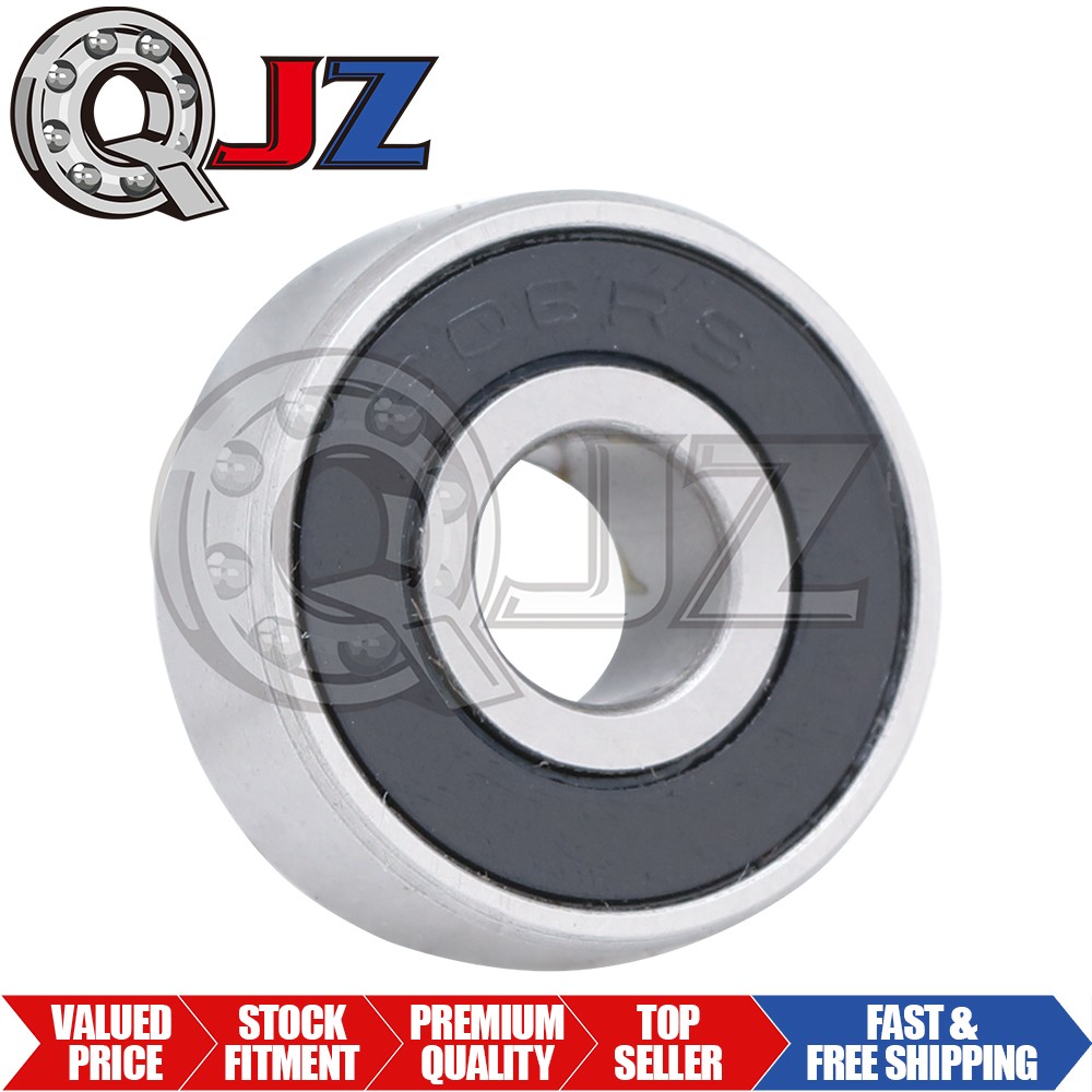 [Qty.1] 606-2RS Miniature Ball Bearing [6 mm ID x 17 mm OD x 6 mm W]