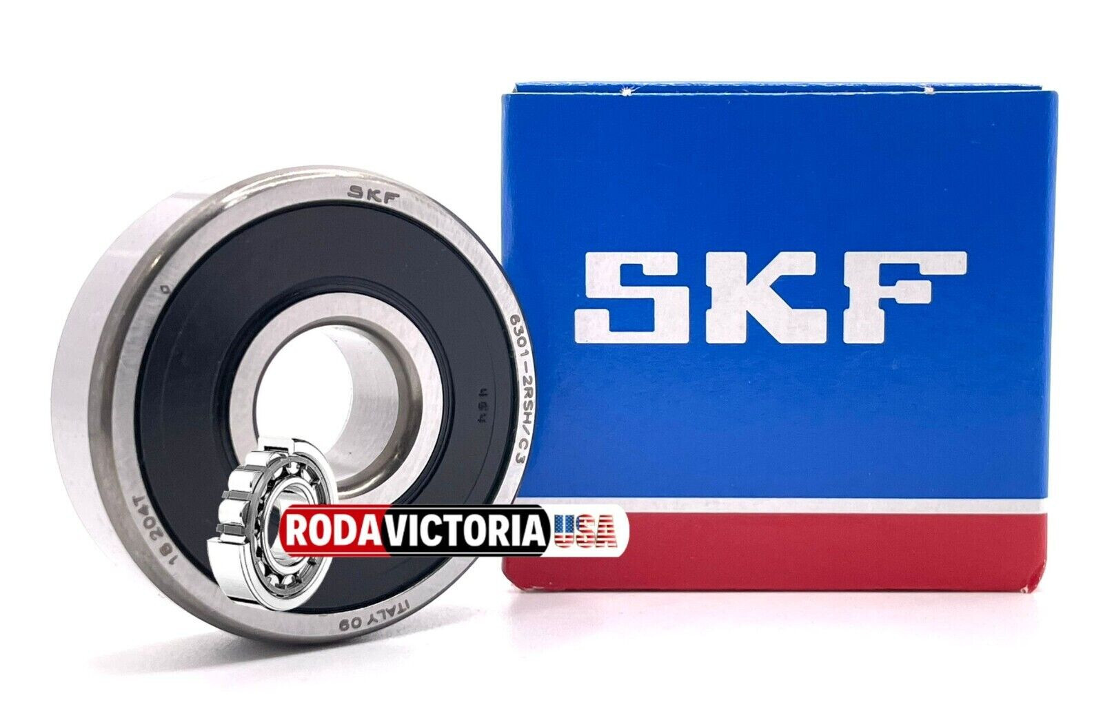 SKF 6301 2RSH C3 DEEP GROOVE BALL BEARING, RUBBER SEALED 12x37x12mm