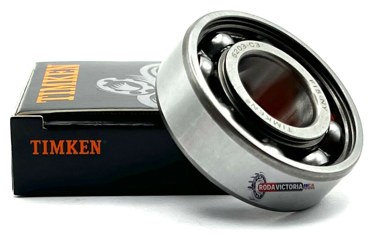 TIMKEN 6203 DEEP GROOVE BALL BEARING OPEN, NO SEALS 17x40x12 (mm)