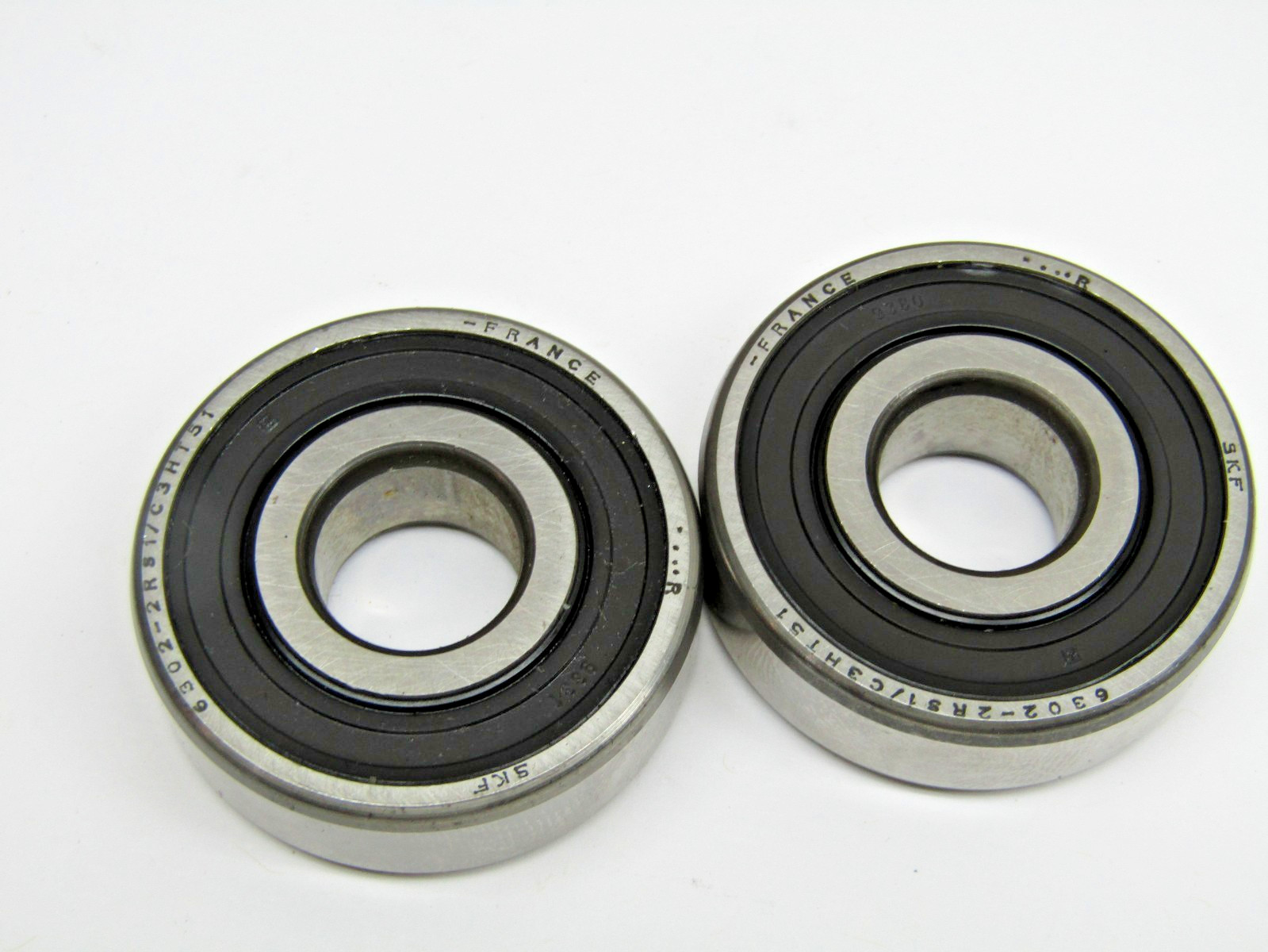 (Lot of 2) SKF 6302-2RS C3 15mm X 42mm X 13mm Sealed Bearing