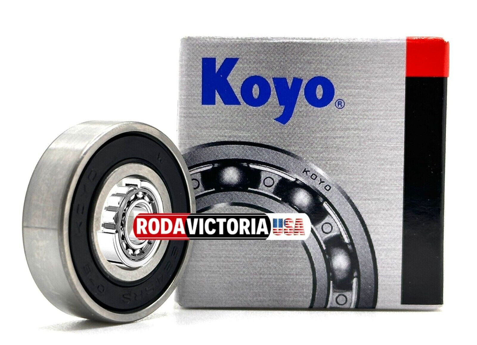 KOYO R10 2RS BALL BEARING, RUBBER SEALED 5/8 x 1 3/8 x 11/32″ EE5S-2RS