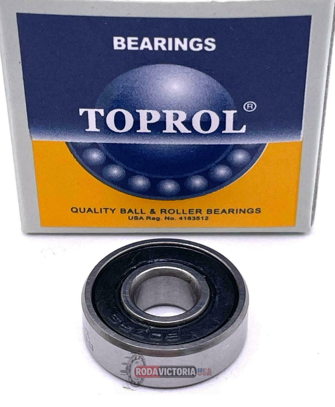TOPROL 624 RS Bearing, 624 2RS Ball Bearing, 4x13x5, 624-2RS Sealed Bearing