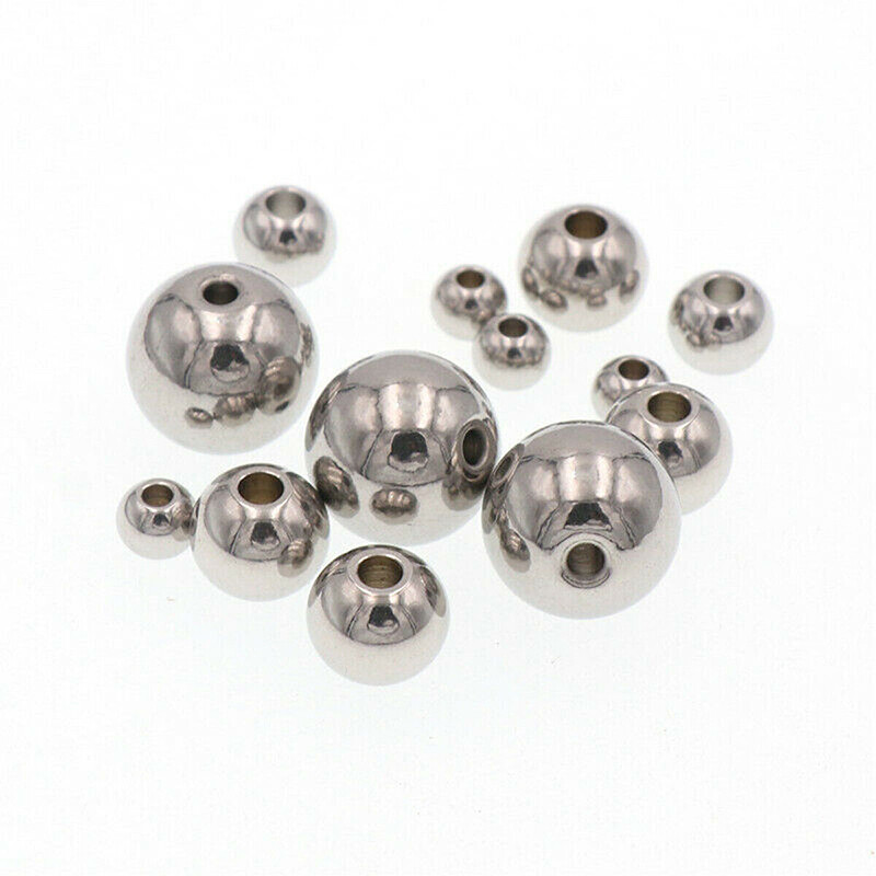 Stainless Steel Ball Bearing Open Hole Spacer Bead Smooth Ball Diameter 2mm-60mm