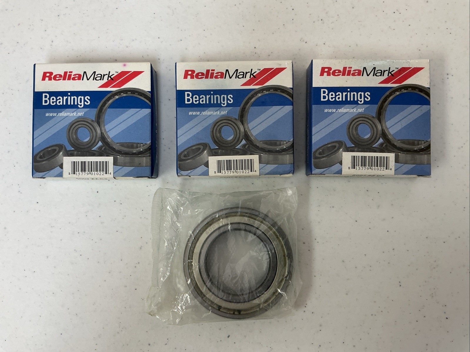NEW LOT OF 3 RELIAMARK 6007 ZZ C3 BALL BEARING, METAL SHIELDED, FREE SHIP