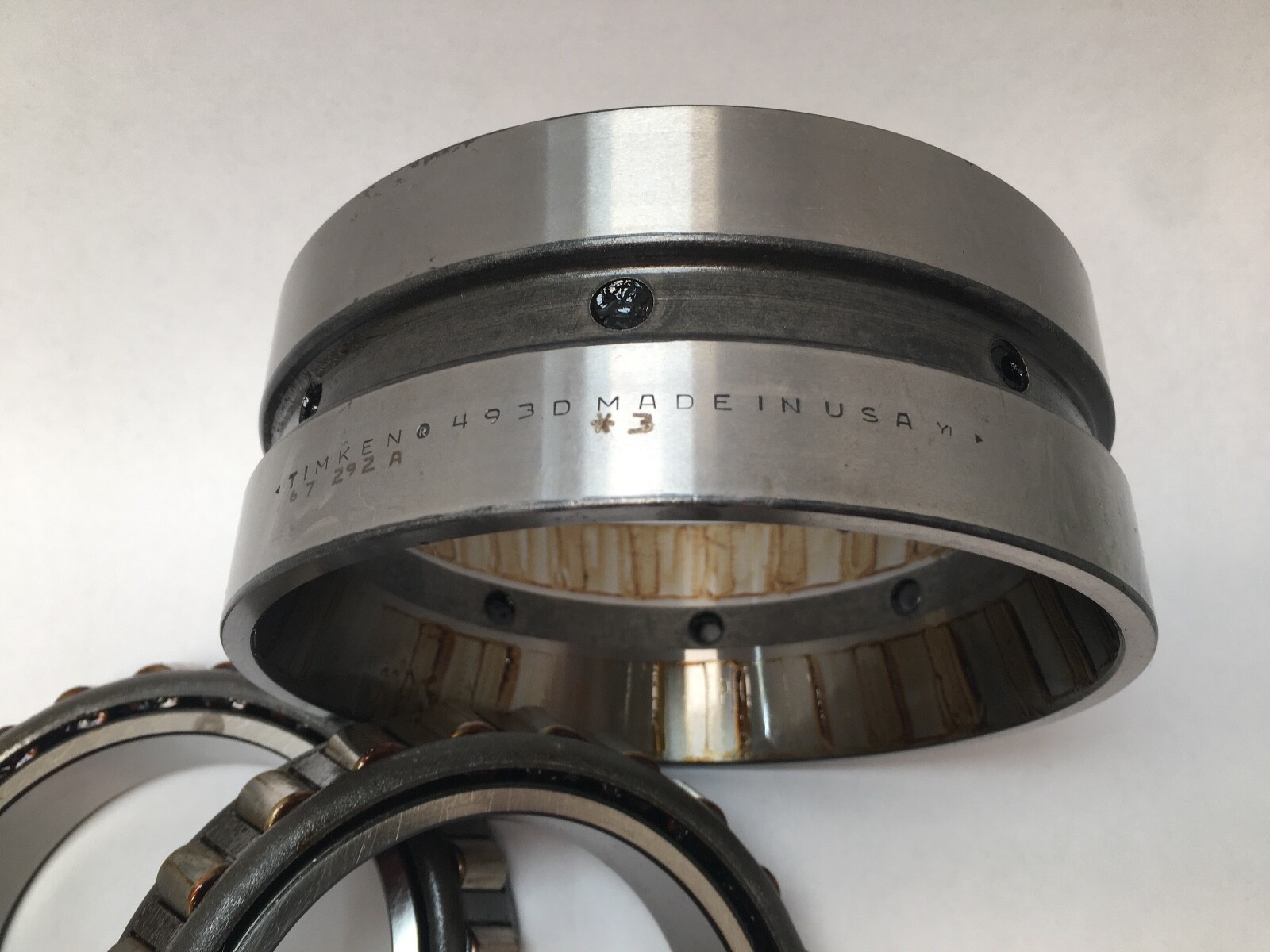 Timken 497-3/493D-3/X3S-497 Double Taper Bearing Cone&Cup 3-3/8″ ID 5-3/8″OD USA